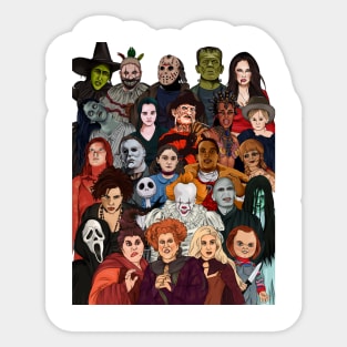 Horror Movie Characters Sticker